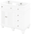 Compton 48'' White Vanity, -only Black Granite Vanity Top, undermount oval bowl VKITCOM48WHBGO