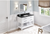 Wavecrest 48'' White Vanity, Black Granite Vanity Top, undermount rectangle bowl VKITWAV48WHBGR