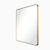 2nd Gen Metal Mirrors 33'' W x 1'' D x 28'' H Satin Bronze Rounded Rectangle Metal Frame Mirror VMIR-METR-33SBZ
