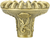 Nantucket Knob, Burnish Brass 7177BB