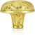Glendale Court Knob, Lt. Colorado Topaz Crystal Satin Gold Finish 7718SG