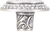 Rookwood Knob, Decorated With Swarovski® Clear Crystal, Matte Silver 7741MS