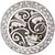 Rookwood Knob, Decorated With Swarovski® Clear Crystal, Matte Silver 7741MS