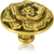 Floral View Knob, Lt. Colorado Crystal Museum Gold Finish 7743/9