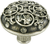 Edgar Berebi Assorted Knobs Knob Decorated With Clear Swarovski Crystals In Burnished Silver Plate 7907-16