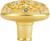Edgar Berebi Assorted Knobs Knob Decorated With Clear Swarovski Crystals In Satin Gold Plate 7907SG
