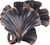 Edgar Berebi Arts & Craft Ginkgo Knob In Oil Rub Bronze Plate 8185-44X