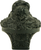 Edgar Berebi Lion In Winter Knob In Matte Black Plate 8196-4