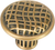 Linen Weave Knob, Museum Gold 8372/1