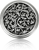 Glendale Court Knob Burnish Silver Finish 8457/6