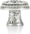 Glendale Court Knob, Clear Crystal Matte Silver Finish 8506MS