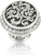 Glendale Court Knob, Clear Crystal Matte Silver Finish 8506MS