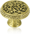 Glendale Court Knob, Lt. Colorado Crystal Florentine Gold Finish 8507FG