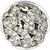 Somerset Knob, Decorated With Swarovski® Clear Crystal, Burnished Silver 8511/16