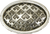 Edgar Berebi Thames Oval Knob In Burnished Silver Plate 8658-6