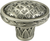 Edgar Berebi Thames Oval Knob In Antique Silver Plate 8658AN