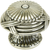 Edgar Berebi Hyde Park Knob In Burnished Silver Plate 8956-6