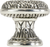 Edgar Berebi Regina Knob In Burnished Silver Plate 9636-6