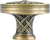 Edgar Berebi Lakewood Knob In Museum Gold Plate 9887-1