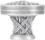 Lakewood Knob, Matte Silver Plate 9895MS