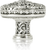 Monterey Knob Burnish Silver Finish 9897/6 Monterey Knob Burnish Silver Finish 9897/6
