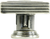 Edgar Berebi Innsbruck Square Knob In Burnished Silver Plate 9929-6