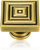 Innsbruck Square Knob Museum Gold Finish 9929/1