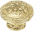 Newport Knob, Decorated With Swarovski® Lt Colorado Topaz Crystals, Florentine Gold Plate X7346FG