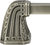 Urban Metro Saville 6'' cc Pull; Antique Nickel Plate 101436/AN