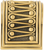 Urban Metro Rivoli Knob; Museum Gold Plate 101491/MG