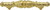 Acanthus 3'' cc pull Romanesque style with column base in Gilded Mercury. 1048-8