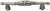 Acanthus 4'' cc pull Romanesque style with column base in Satin. 1049-11