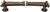 Cache Caché 5'' cc large pull with end & center 7 rivoli Swarovski Clear Crystals in Antique Brass. 1200-3C