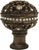 Juliane Grace large knob full round with Swarovski Clear Crystals in Antique Brass. 134-3C