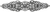 Juliane Grace elongated escutcheon with 18 Swarovski Clear Crystals in Satin. 135-11C