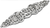 Juliane Grace elongated escutcheon with 18 Swarovski Clear Crystals in Platinum. 135-24C