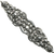 Juliane Grace elongated escutcheon with 18 Swarovski Clear Crystals in Chalice. 135-9C