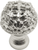 Juliane Grace medium knob full round in Platinum. 138-24