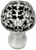 Juliane Grace medium knob full round with 13 Swarovski Clear & Aurore Boreale Crystals 139-11CAB