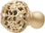 Juliane Grace medium knob full round with 13 Swarovski Clear Crystals in Soft Gold. 139-27C