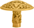 Juliane Grace large knob in Gilded Mercury. 142-8