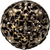 Juliane Grace large knob full round with 13 Swarovski Clear Crystals in Antique Brass. 143-3C