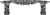Juliane Grace 3'' cc pull with 12 Swarovski Clear & Aurore Boreale Crystals 147-9CAB