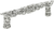 Juliane Grace 4'' cc pull with Swarovski Clear & Aurore Boreale Crystals 149-24CAB