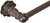 Acanthus 36'' cc towel bar Renaissance style with 5/8'' reeded center 1641R-22
