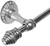Cache Caché II 36'' cc towel bar with 80 rivoli Swarovski Clear Crystals with 5/8'' smooth center 1813-9C