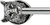 Bear 6'' cc w/ 1/2'' smooth center long pull 2504S-9