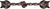 Bear 9'' cc w/ 3/8'' twist center long pull w/ fish center brace 2521-22