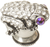In The Garden Carpe Diem 2581-9C Chalice Frog knob w/ Swarovski Crystals 2581-9C