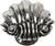 Aphrodite large shell knob 345-9